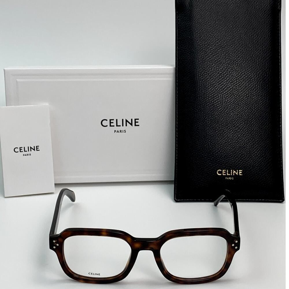 NEW Celine CL50097I 53052 Dark Havana Unisex Authentic